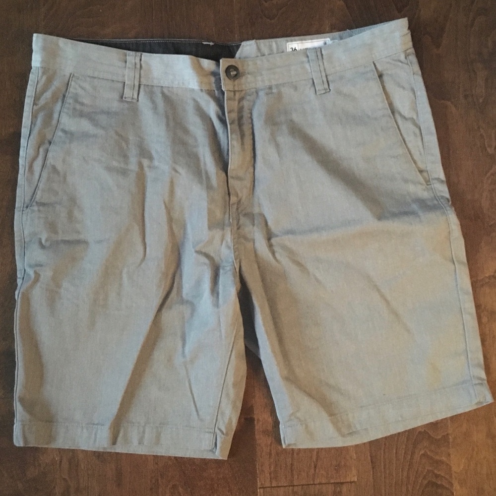 Men’s Gray Volcom Frickin Modern Stretch Shorts